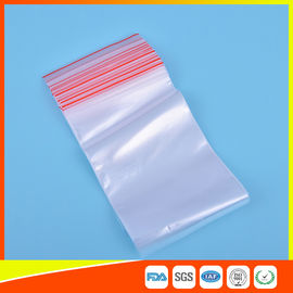 Chine La petite serrure en plastique de fermeture éclair met en sac/sac zip-lock hermétique pour l'emballage cosmétique de médecine de nourriture fournisseur