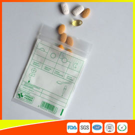 Chine Sacs zip-lock de pilule d'emballage de drogue de Tablette, sachet en plastique de médecine avec le joint de fermeture éclair fournisseur