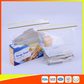 Chine Sacs zip-lock transparents hermétiques de casse-croûte pour la taille adaptée aux besoins du client d'emballage de nourriture fournisseur