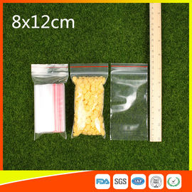 Chine Le zip-lock réutilisable en plastique de LDPE met en sac 8x12 cm avec la ligne colorée fournisseur
