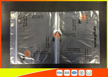Chine Les sachets en plastique clairs imprimés de LDPE, serrure industrielle refermable de fermeture éclair de force met en sac réutilisable fournisseur