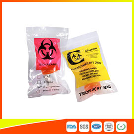 Chine Les sacs en plastique de spécimen de Biohazard de serrure de fermeture éclair/transport vaccinique met en sac imperméable fournisseur
