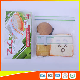 Chine Le LDPE en plastique de sacs de sandwich à Stroage de nourriture/ferment la fermeture éclair des sacs de stockage pour le supermarché fournisseur