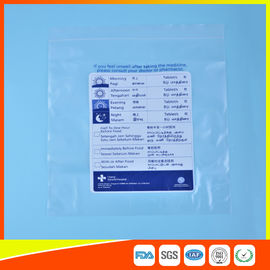 Chine La pilule zip-lock en plastique refermable met en sac le joint d'individu, sacs rescellables d'espace libre poly fournisseur
