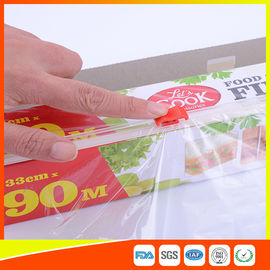 Chine Le PE transparent d'enveloppe de nourriture s'accrochent film avec la longueur du coupeur 90m de glisseur fournisseur