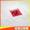 Le Biohazard clair en plastique met en sac des sacs de kangourou pour l'usage médical de laboratoire avec le dessus de tirette fournisseur