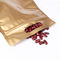 Le sac en plastique de tirette d'Eco-friemdly de couleur d'or tiennent les sacs zip-lock imperméables fournisseur
